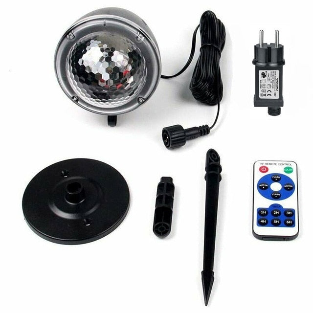 US/EU Plug Christmas Snowfall Led Lights Projector Outdoor Waterproof Flurries Garden Decoration