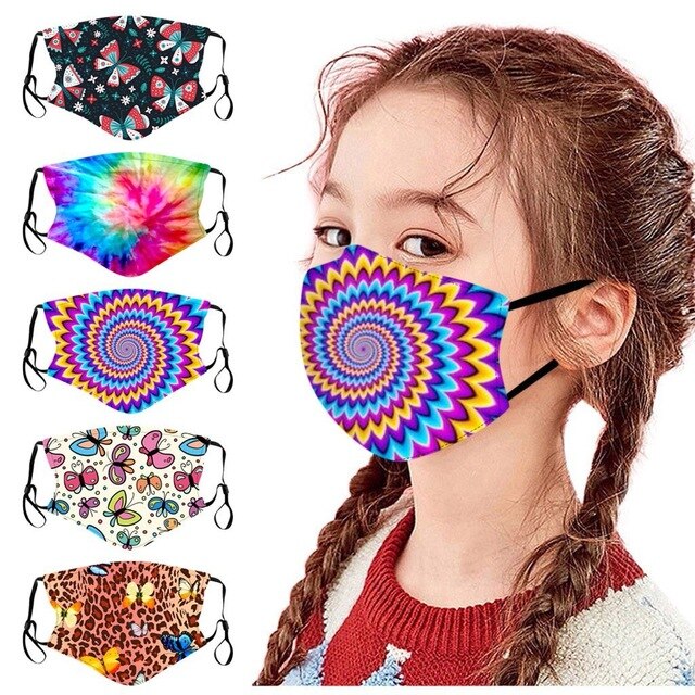 5/10 Pcs Ski Facemask Reusable For Kids
