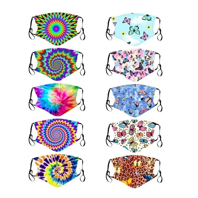 5/10 Pcs Ski Facemask Reusable For Kids
