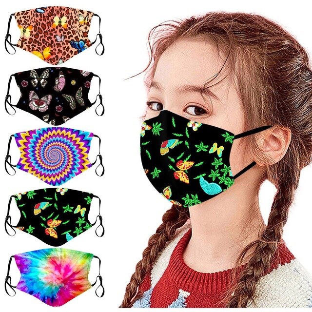5/10 Pcs Ski Facemask Reusable For Kids