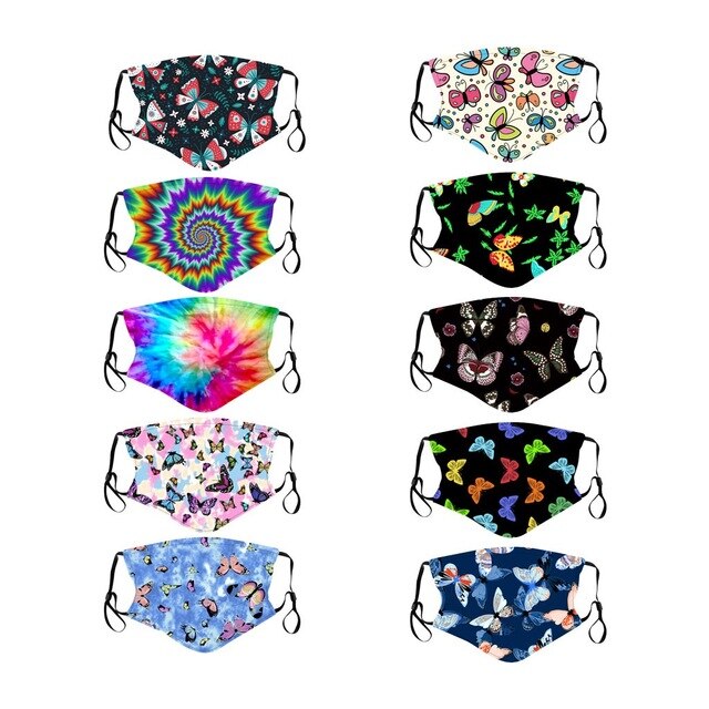 5/10 Pcs Ski Facemask Reusable For Kids