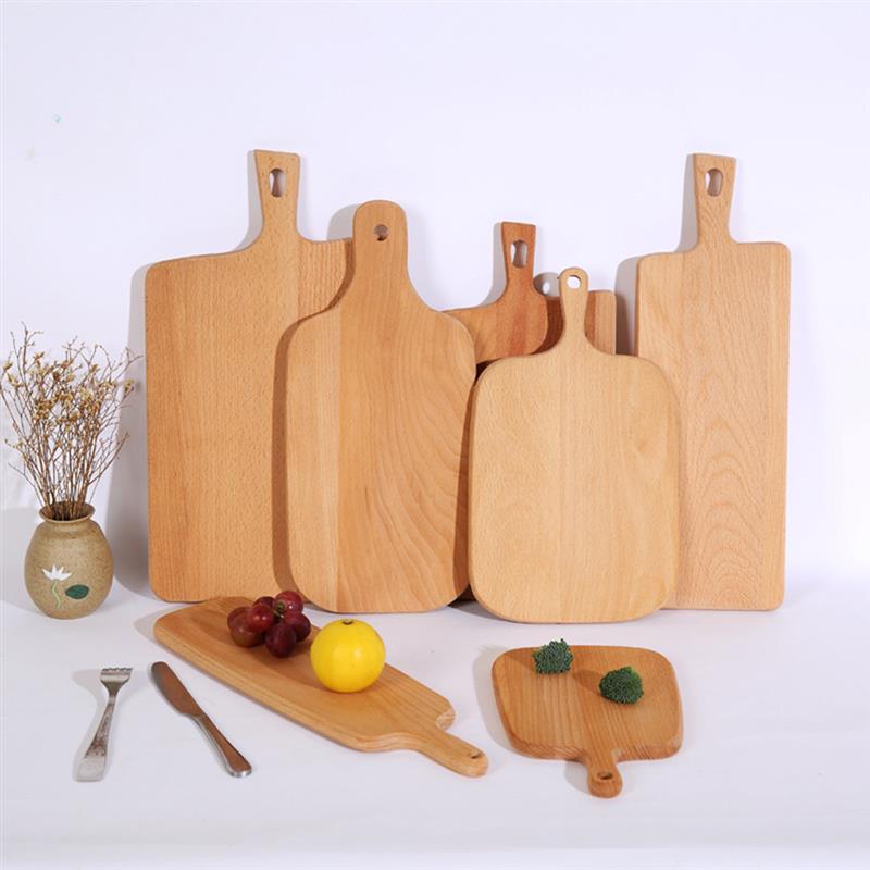 Beech Wood Cutting Board/Fruit Tray. Asst'd. sizes.