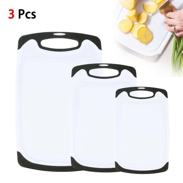 Cutting Board 3-piece rectangular cutting board set. Avail. in Black and Red.