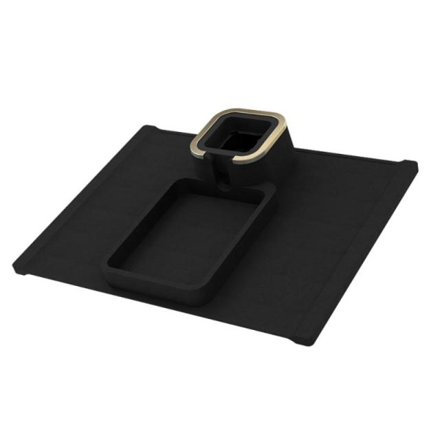 Silicone Cup Holder Tray; Sofa/Chair Armrest Caddy. Asst'd Colors.