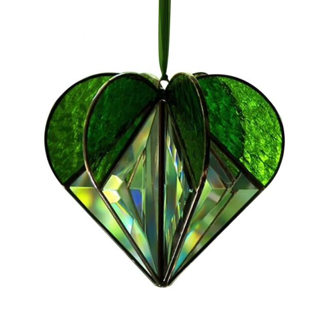 Multi-faceted Rainbow Love Wind Chimes and Pendants. Indoor/Outdoor Decoration. Avail. in 4 Color Varieties