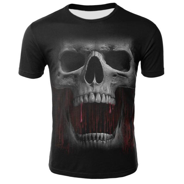 3D Printed T-Shirt, Skeletonx3. Avail. in Sizes XXS-6XL, and 3 Patterns to Choose From.