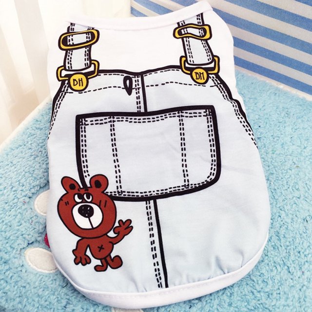 Dog Shirt Sleeveless Vest. Avail. in sizes XS-XXL and asst'd. Colors