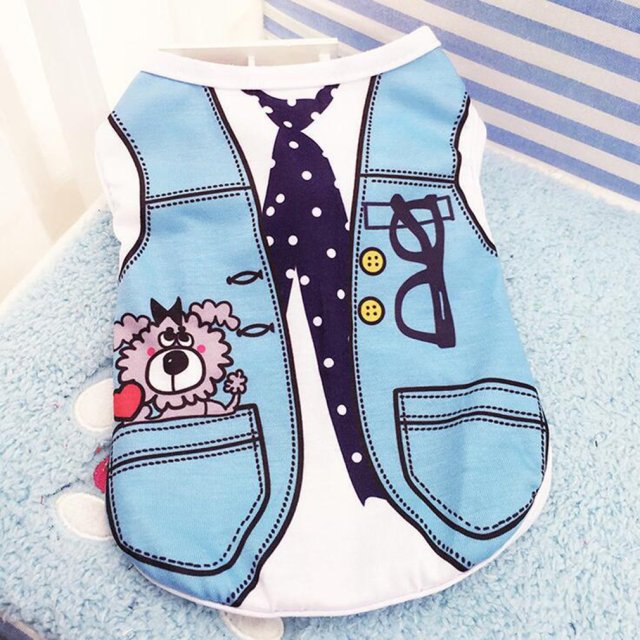 Dog Shirt Sleeveless Vest. Avail. in sizes XS-XXL and asst'd. Colors