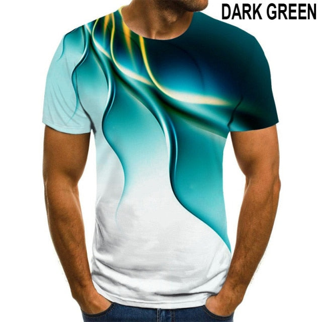 3D Printed T-Shirt Air-Trails Design.Avail. in Sizes S-6XL in 4 Colors.