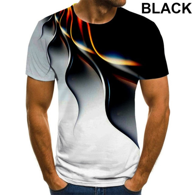 3D Printed T-Shirt Air-Trails Design.Avail. in Sizes S-6XL in 4 Colors.