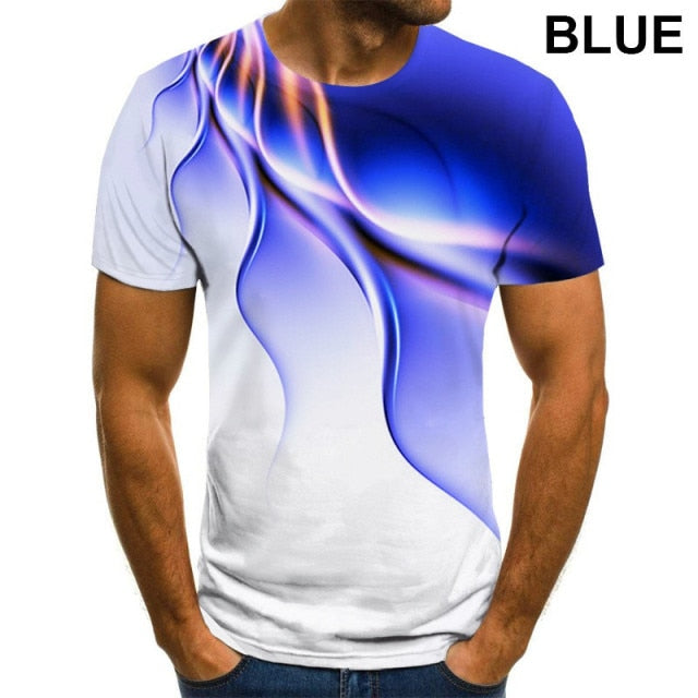 3D Printed T-Shirt Air-Trails Design.Avail. in Sizes S-6XL in 4 Colors.
