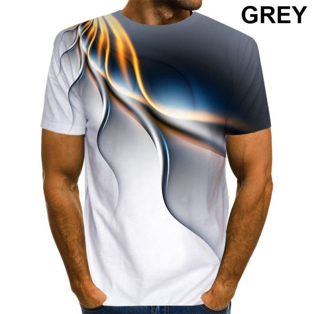 3D Printed T-Shirt Air-Trails Design.Avail. in Sizes S-6XL in 4 Colors.