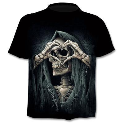 3D Motorcycle Club Design T Shirt Casual Vintage Looking. Avail. in sizes XXS - 6XL and Asst'd Prints.