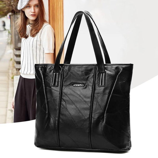Sheepskin Retro Leather Large Capacity Shoulder Bag