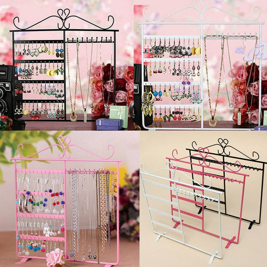 Jewelry Display Rack Metal Stand Organizer