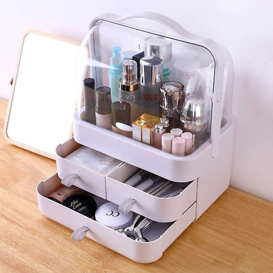 Large capacity Cosmetic Box With Built-in Drawers