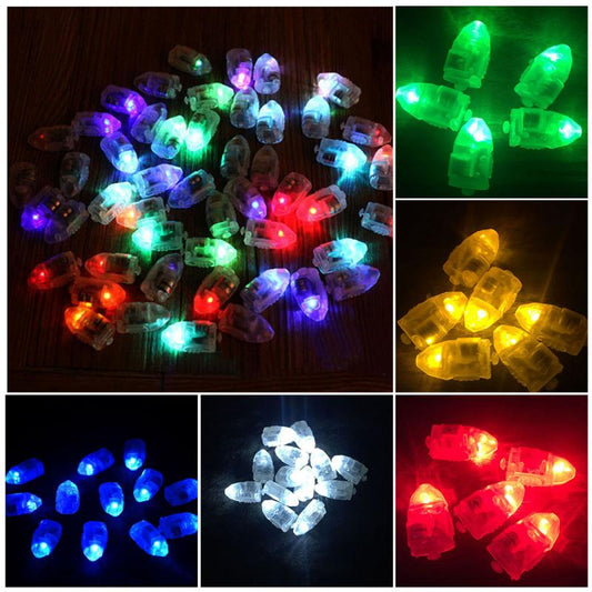 50pcs Multicolor LED Flash Balloon Lamp Party Decoration. Insert into Balloon or a Container. Flash or Solid Color.