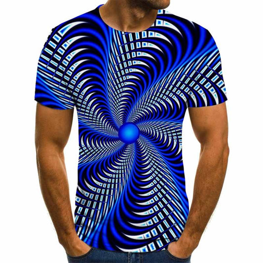Men's 3D Graphic T-Shirt. Avail. in XXS - 6XL and Asst'd Prints.