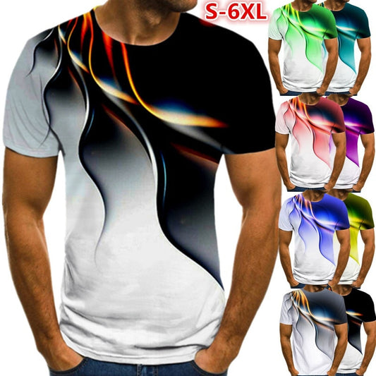 3D Printed T-Shirt Air-Trails Design.Avail. in Sizes S-6XL in 4 Colors.