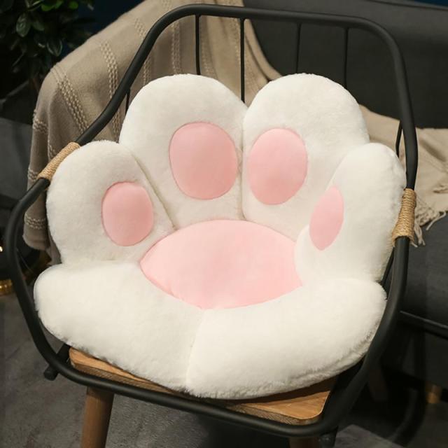 Cat Paw Cushion Can be Used on a Chair, Floor Flat, or Against the Wall. Avail. in 4 Colors. Great for kids of all ages.